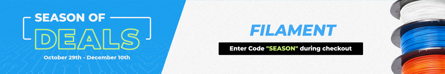 Season of Deals - 3D Printer Filament