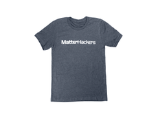 MatterHackers Printed Heather T-Shirts Navy Heather Medium