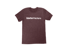 MatterHackers Printed Heather T-Shirts Maroon Heather Large